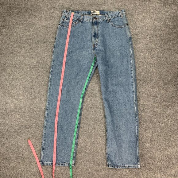 Levis Work Jeans Mens 36 Blue Regular Classic Fit Durable Heavyweight Denim 2008 - Picture 8 of 14